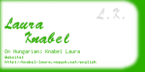 laura knabel business card